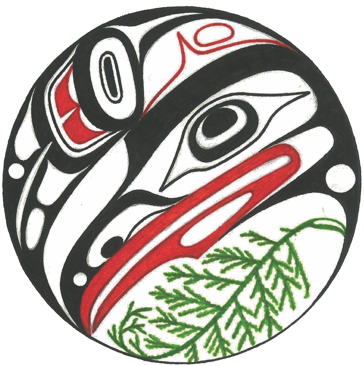 Indigenous raven art